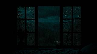 Quiet Rainfall Beyond the Window | Night Ambience for Sleep & Stress Relief