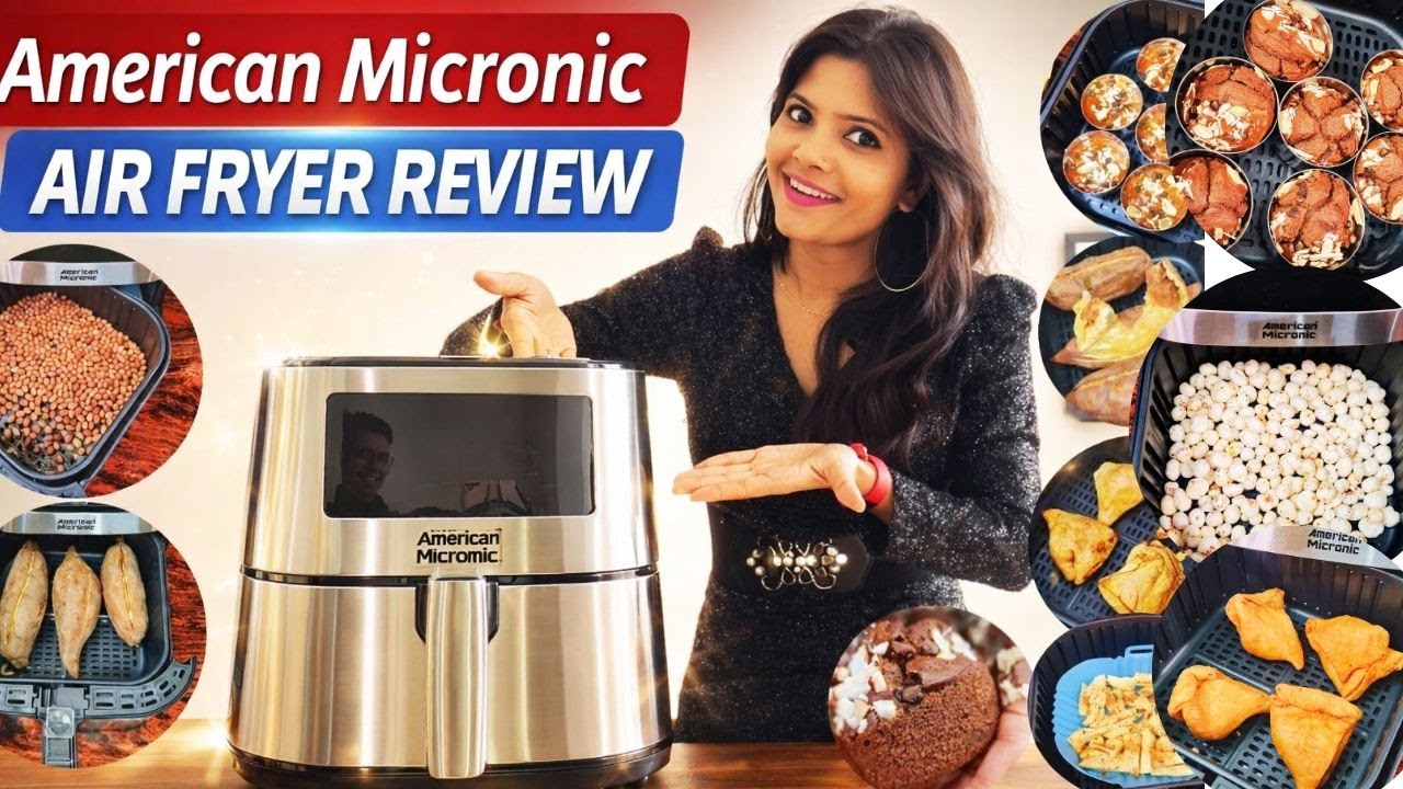 American Micronic Air Fryer | Review | Unboxing | How to Use | Recipes | Digital 6.5 Litre | Oven