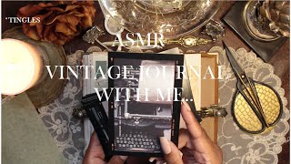 ASMR | Vintage Journal Diary | No Talking | Vintage Paper Sounds