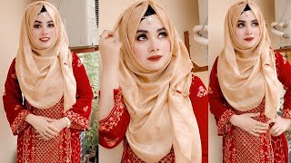 Eid Special Hijab Tutorial (2023)|| Step by Step with full Coverage