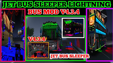 JET BUS SLEEPER LIGHTNING MOD V4.3.4 FOR BUS SIMULATOR INDONESIA