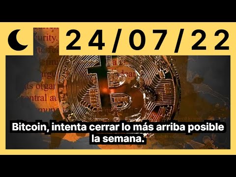 Bitcoin, intenta cerrar lo más arriba posible la semana.