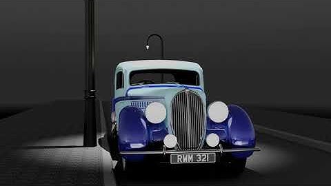 French style car CGI animation in Autodesk Inventor Studio