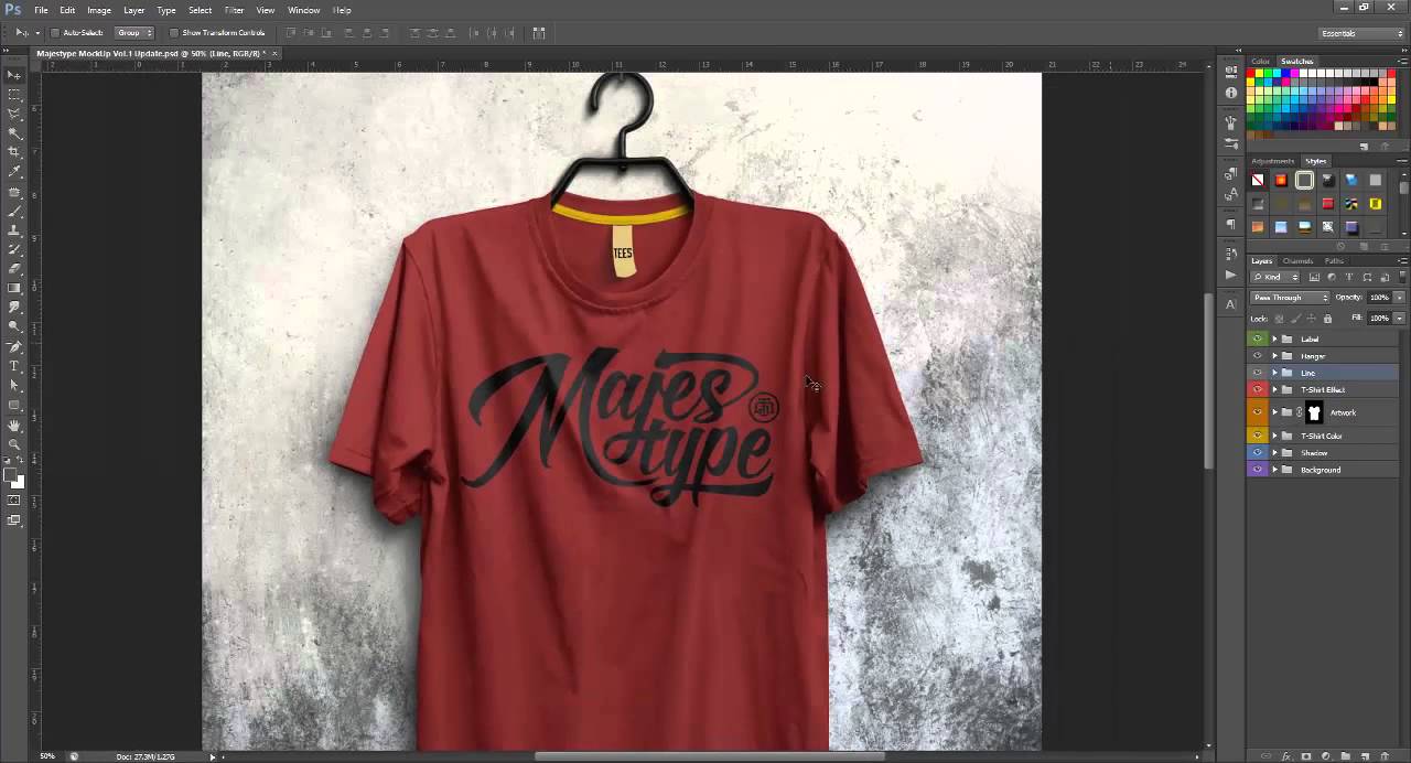 Download Tutorial - How To Use MJT Realistic T Shirt MockUp - YouTube