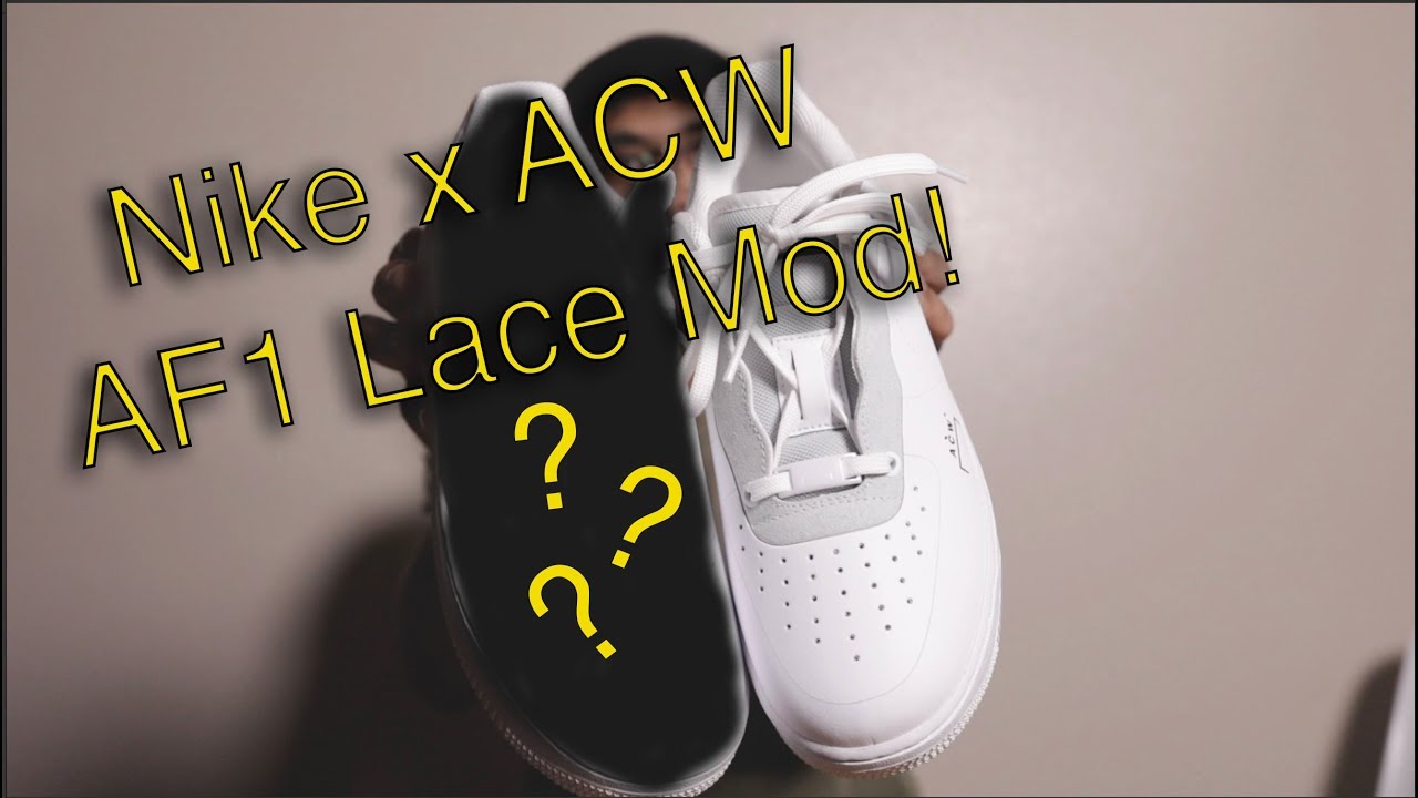 MODIFYING MY NIKE x A COLD WALL AF1'S - YouTube