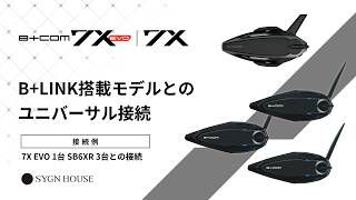 オートバイ インカム】B+COM 7X EVO / 7X B+LINK搭載モデルとの
