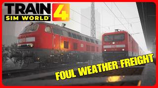 Foul Weather Freight | TRAIN SIM WORLD 4 | Haupstrecke Hamburg-Lubeck Scenario #9 | Br Class 218 DLC screenshot 2