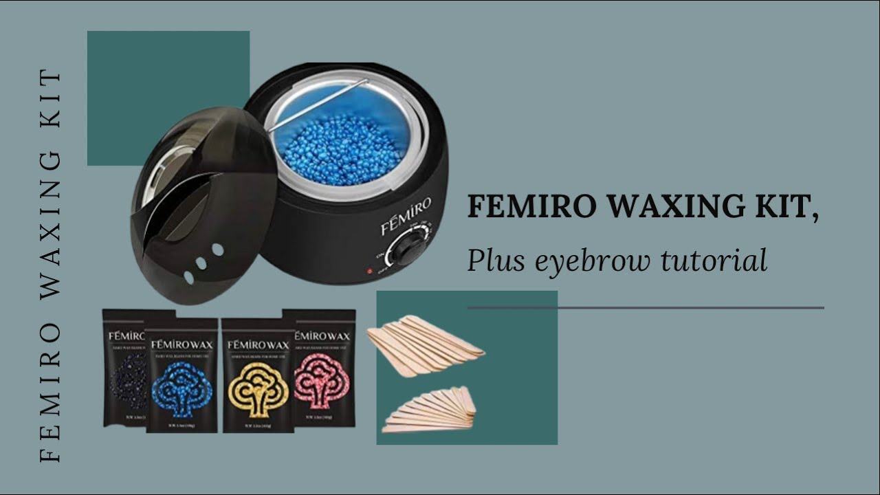 DIY FEMIRO WAXING KIT REVIEW WITH A EYE BROW TUTORIAL YouTube