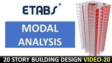 (20).  Modal Analysis (Dynamic Analysis)- Tall Buildings Design - Etabs