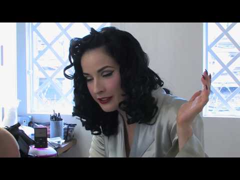 Dita Von Teese models for Harpers Bazaar