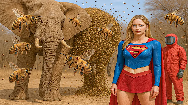 Rescue Story: Rescue Team & Supergirl Saves Baby Elephant From Swarm Bees