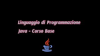 Corso Java -Lezione 3