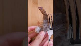 Peel shrimps quickly with a fork 🦐🍴