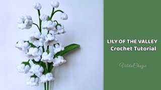 Lily of the Valley Crochet Flower Tutorial. Easy Step-by-Step for Beginners