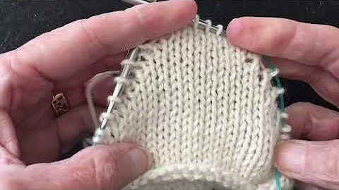 German Short Rows Heel AKA Boomerang, Jo Jo, Yo Yo...