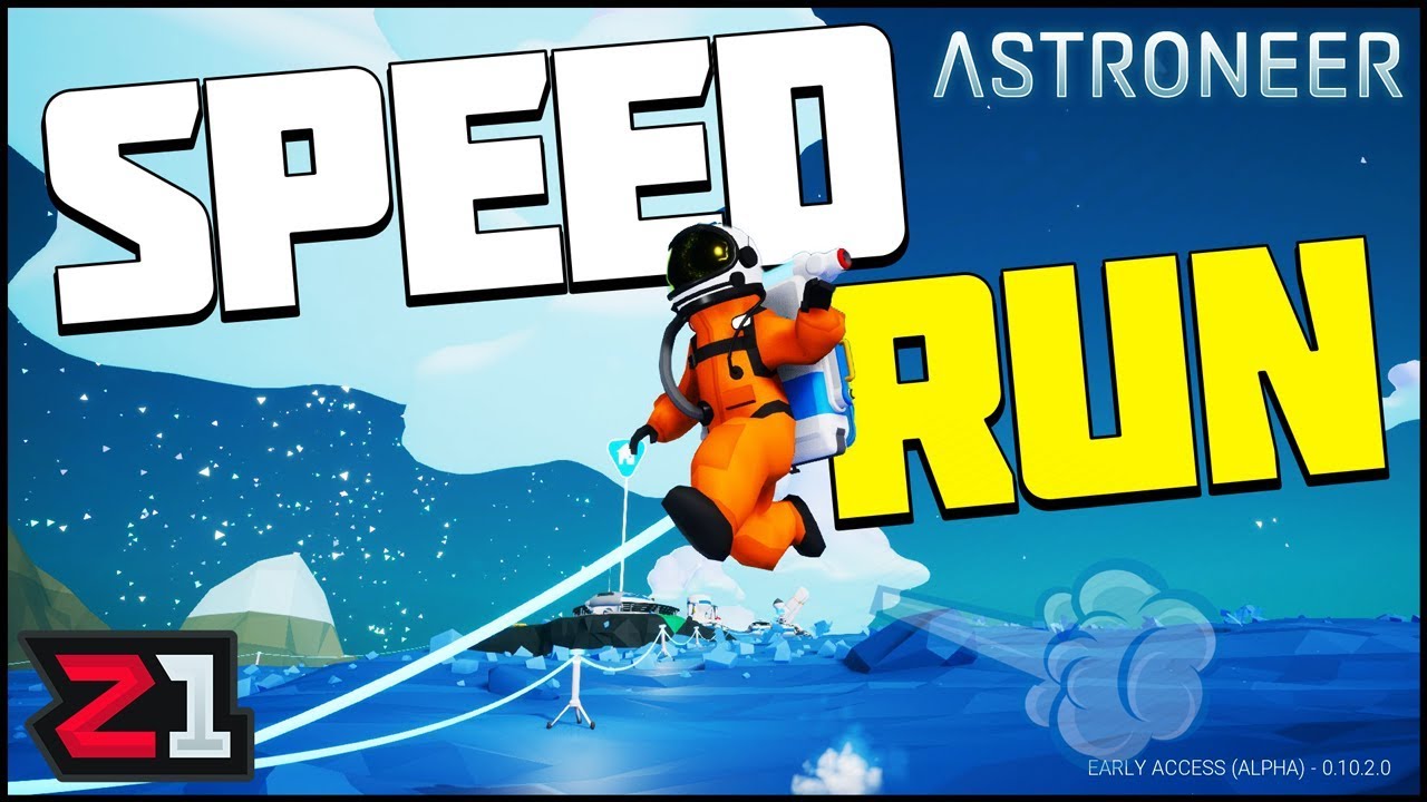 How FAST Can We LEAVE TERRAN?! Astroneer Speed Run | Z1 Gaming