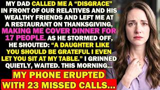 My Dad Called Me Family Disgrace, Making Me Cover Dinner For 17 People At Thanksgiving Dinner