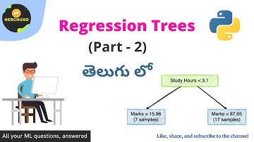 Regression Trees (Part - 2) in Telugu || Machine Learning in Telugu || Nerchuko