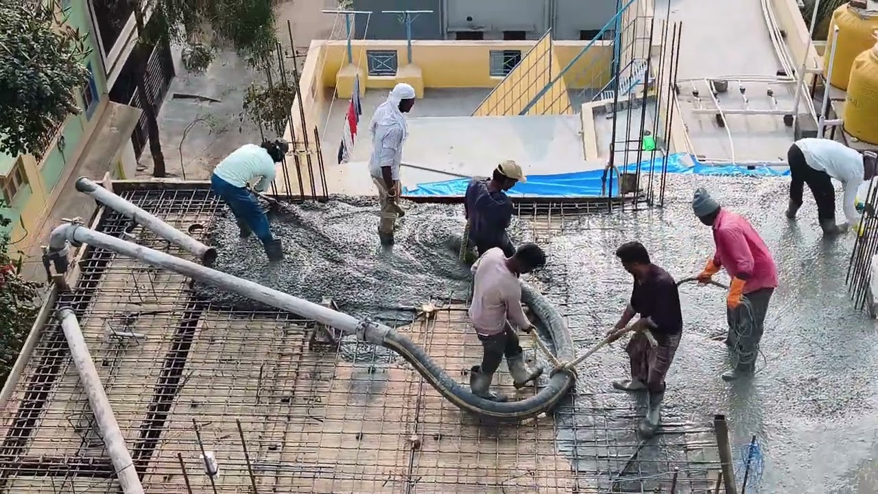 Roof concrete
