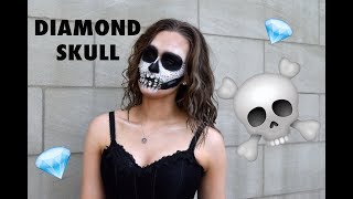 SEXY DIAMOND SKULL HALLOWEEN TUTORIAL
