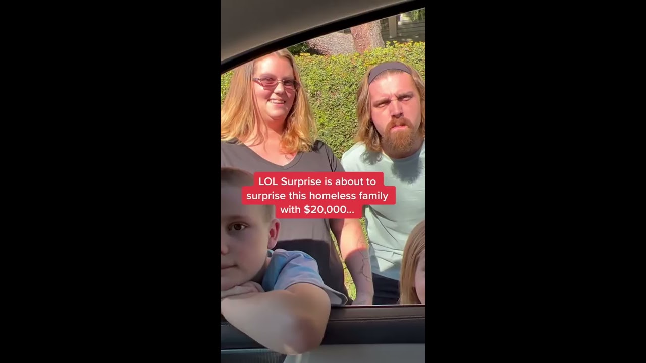 Homeless Family Kids Surprised With 20 000 EMOTIONAL Shorts