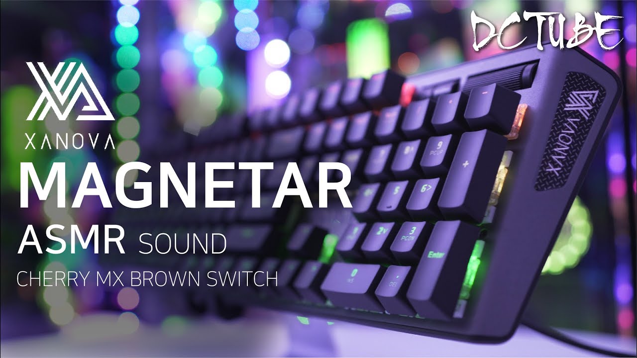 [ASMR] 갤럭시 XANOVA MAGNETAR RGB 기계식 키보드 타건음 소리 (체리 MX 갈축)