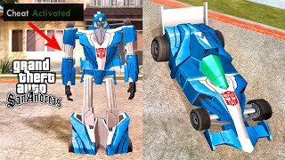 How To Become Transformers in GTA SAN ANDREAS? GTASA Secret Transformer Robot Cheat screenshot 5