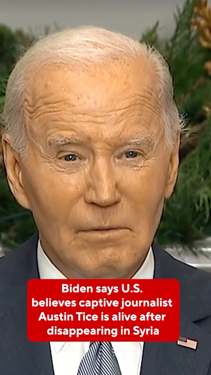 Biden says U.S. believes journalist Austin Tice is alive after disappearing in Syria #shorts
