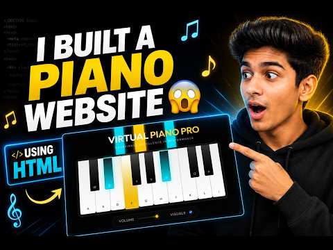 I Built a Piano Website Using HTML 😳