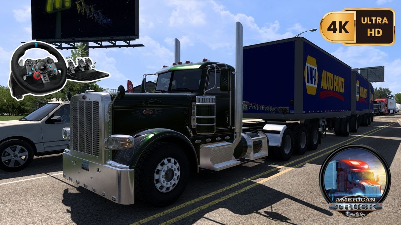 Peterbilt Sim Truck Driving | American Truck Simulator | Logitech g29 ...