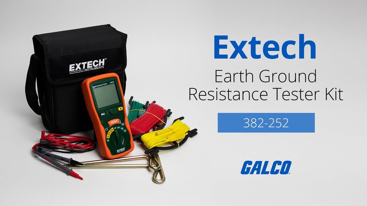 Extech 382252 : Kit de test de la résistance à la terre