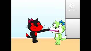 Evil Stephanie Cat chases Olivia Cat (MysteriousSaja Version)