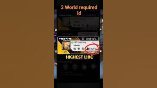 three World record ID #record #ID #free fire