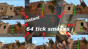 Mirage 64 tick instant window smokes