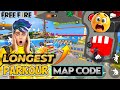 Longest Parkour map 🤯 Free Fire Hard Parkour ! New Parkour map ! New Craftland | ASN LIVE