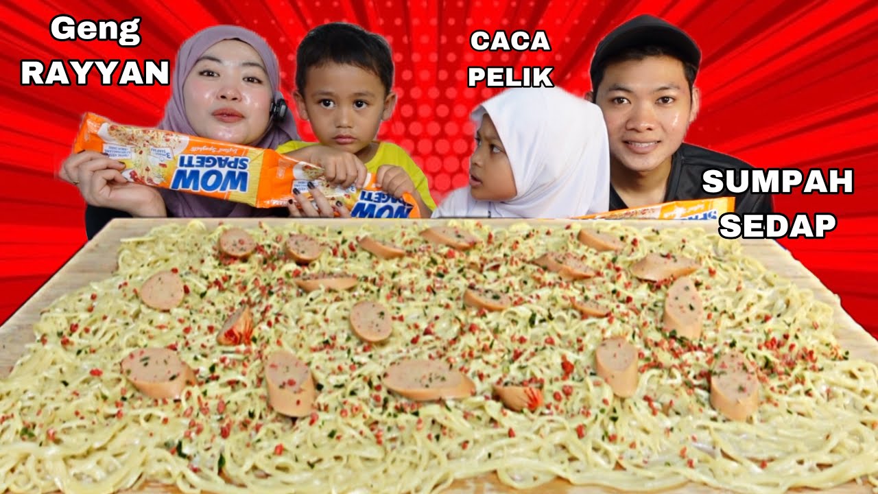 EATING SPAGETI VIRAL ,CACA PELIK RAYYAN DUDUK SEBELAH ITA 😂‼️