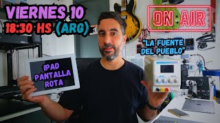 Un IPAD con la pantalla ROTA - La fuente DEL PUEBLO