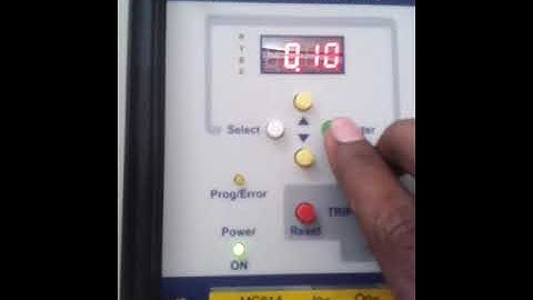 L&T MC61A OVERCURRENT AND EARTH FAULT RELAY SETTING