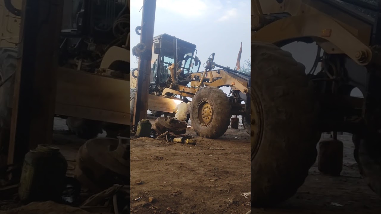 grader brack down workshop repair 