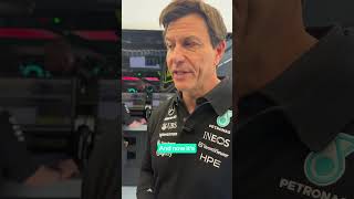 Good, hard racing 💪 Toto enjoyed that Sprint race! #mercedesf1 #totowolff #f1shorts