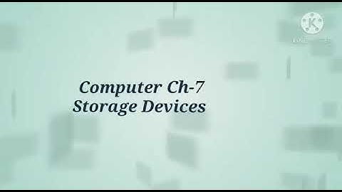 class 1 CH-7 storage devices
