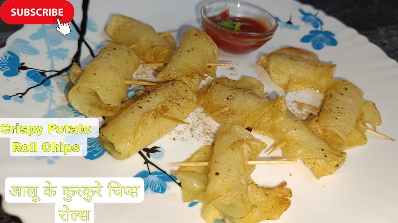 Potato Roll chips Tea Time Snacks double crispy fried potatoes quick and easy Potato roll