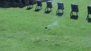 Exploding a pumpkin