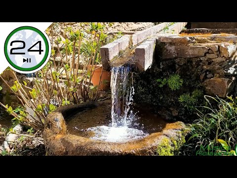 Sonido de FUENTE de AGUA para Dormir 💧⛲ Relajante ruido de agua cayendo de Fuente Natural