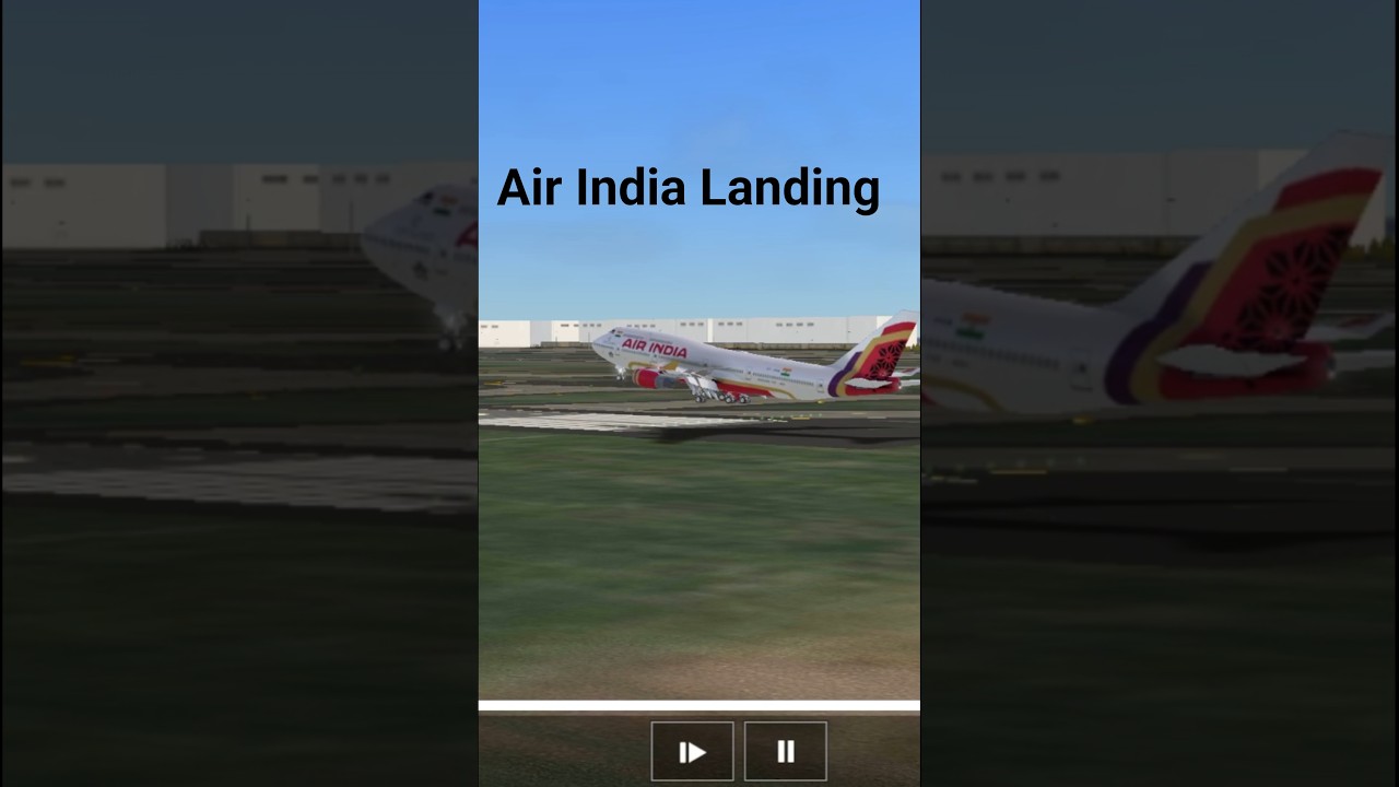 Air India Boeing 747-400 Fully Approach