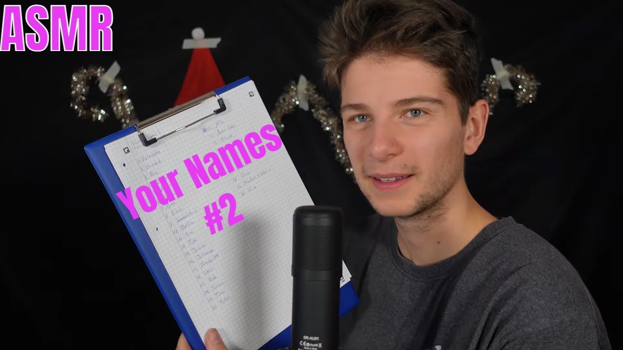 ASMR EURE NAMEN  I  Ich flüstere EURE Namen [DE/GER]