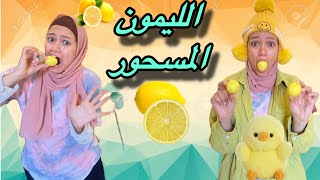 نسمة حاولت تاكل ليمون مسموم 🤮 😂😂||Nesma khogaly