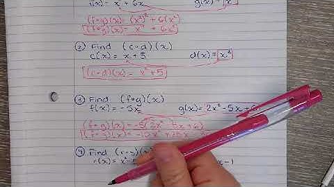Composition of Linear and Quadratic Functions