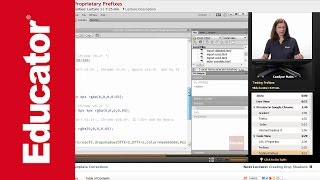 "Using CSS3 & Proprietary Prefixes" | Adobe Dreamweaver CC with Educator.com