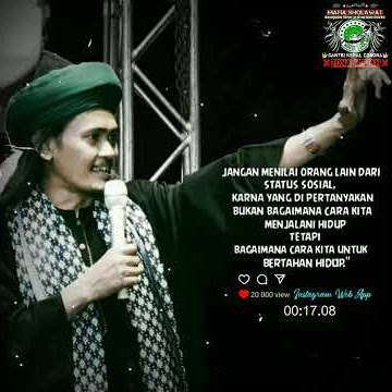 Story Wa Keren Abah Ali Gondrong Mafia Sholawat